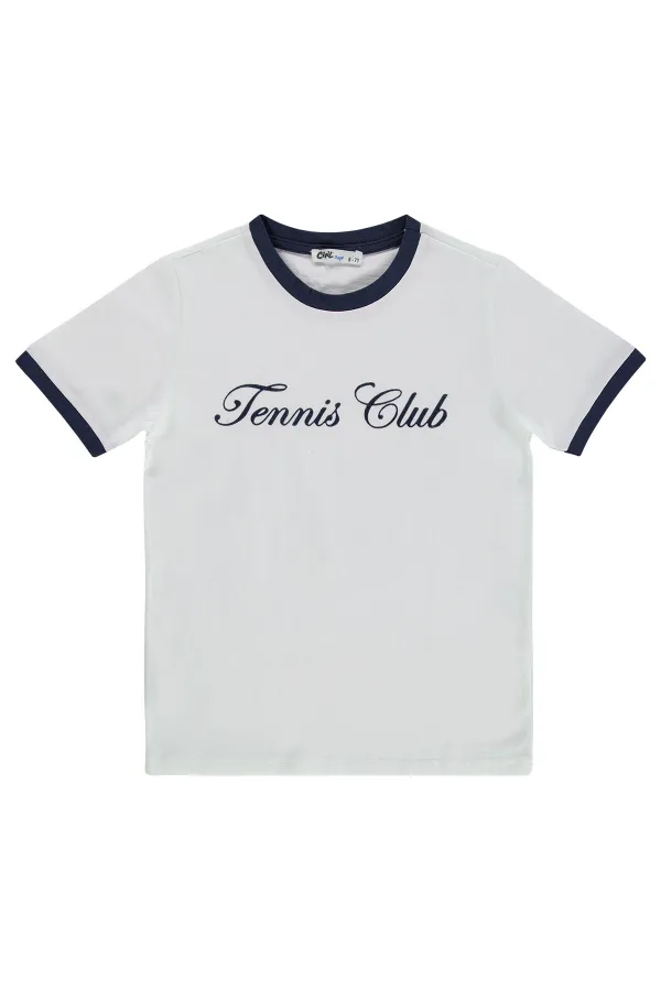 T-shirt garçon, 6-9 ans, bleu marine - Lot