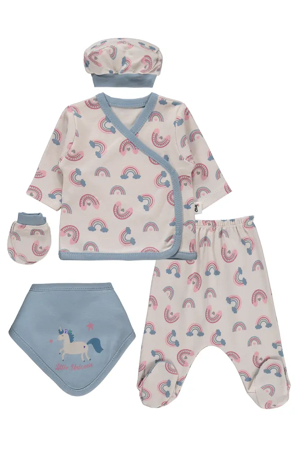 Bebek Zıbın Takımları 0-24 Ay Taş Rengi - Paket