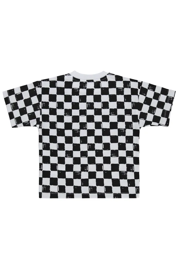 Boys' T-shirt, Ages 2-5, Black and White - Pack