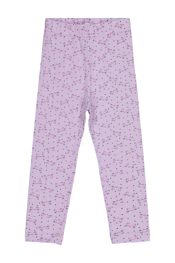 Leggings pour filles Km 2-5 ans Lilas - Emballage