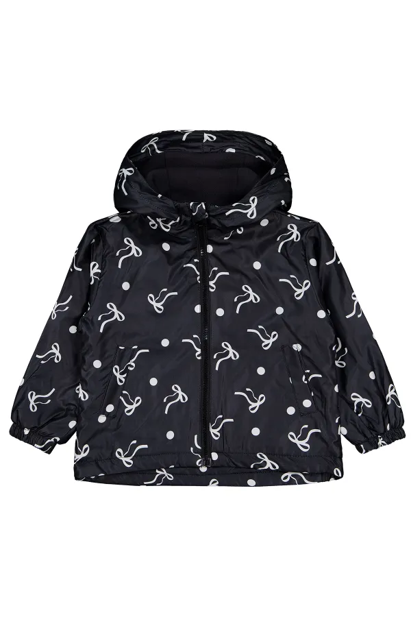Kız Çocuk Yağmurluk 2-5 Yaş Siyah - Paket
