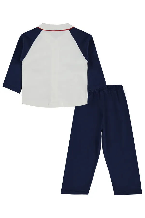 Ensemble pyjama garçon, 2-5 ans, bleu marine - Lot