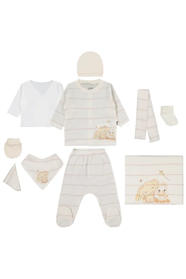 Bebek Zıbın Setleri 0-24 Ay Bej - Paket