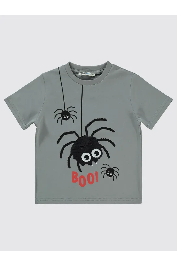 Boy T-Shirt 2-5 Years Old Dyed Gray - Pack