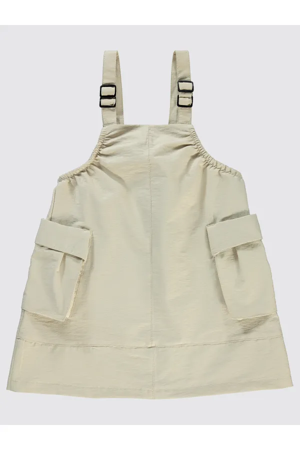 Kız Çocuk Jile ve Elbise 2-5 Yaş Bej - Paket