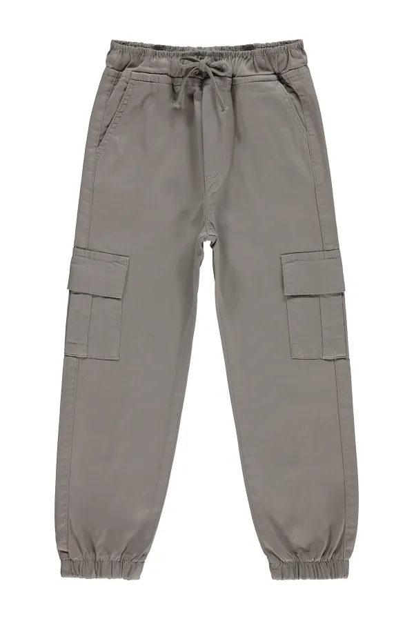 Boys' Trousers, Ages 6-9, Light Grey - Pack