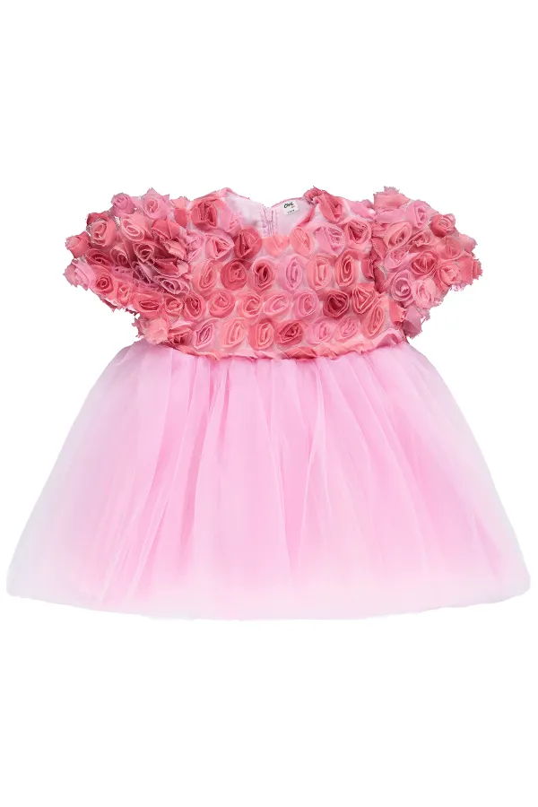 Bebek Jile ve Elbise 0-24 Ay Pudra - Paket