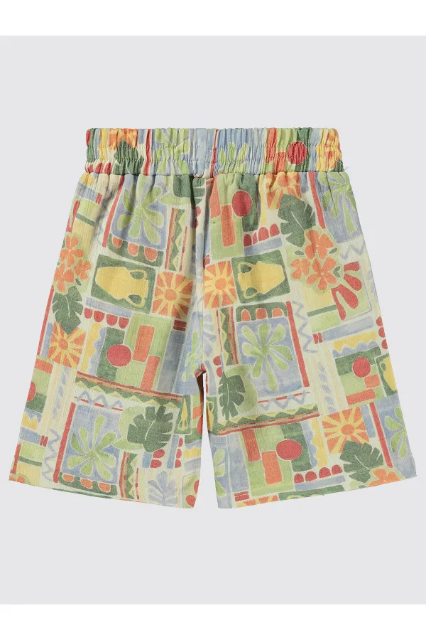 Short garçon 6-9 ans écru - Paquet