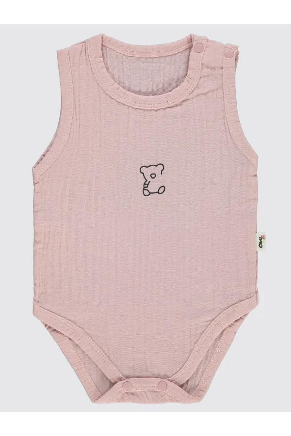 Bebek Çıtçıtlı Badi 0-24 Ay Pembe - Paket