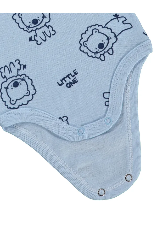 Body bébé à boutons-pression bleu 0-24 mois - Emballage