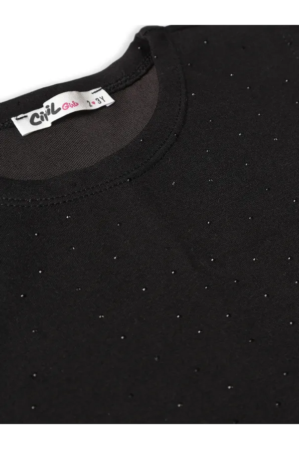 Ensemble d'équipe pour filles de 2 à 5 ans, noir - Emballage