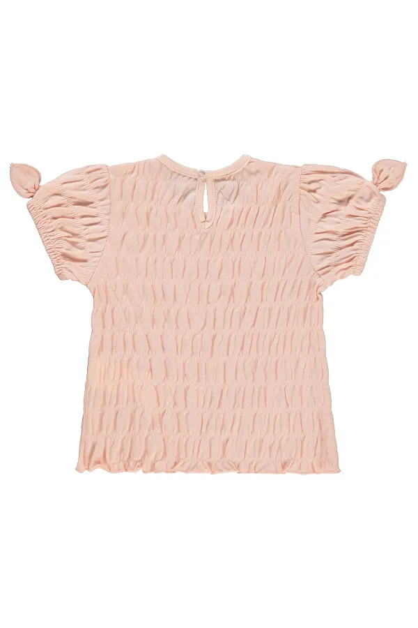 T-shirt bébé 0-24 mois, couleur poudre - Lot