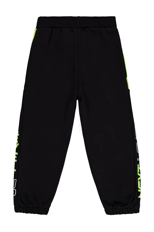 Erkek Çocuk Eşofman Altı 10-13 Yaş Siyah - Paket