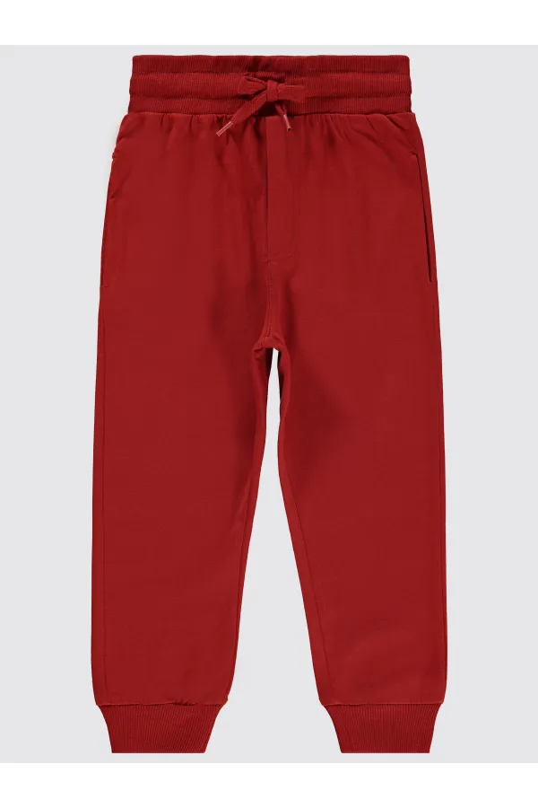 Bas de survêtement garçon 2-5 ans, couleur cuivre foncé - Lot