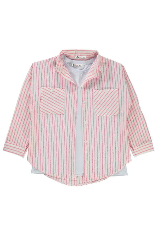 T-shirt rose pour fille de 6 à 9 ans - Emballage