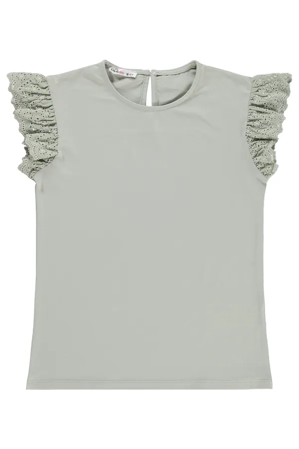 Kız Çocuk Tişört 10-13 Yaş Çağla Yeşili - Paket