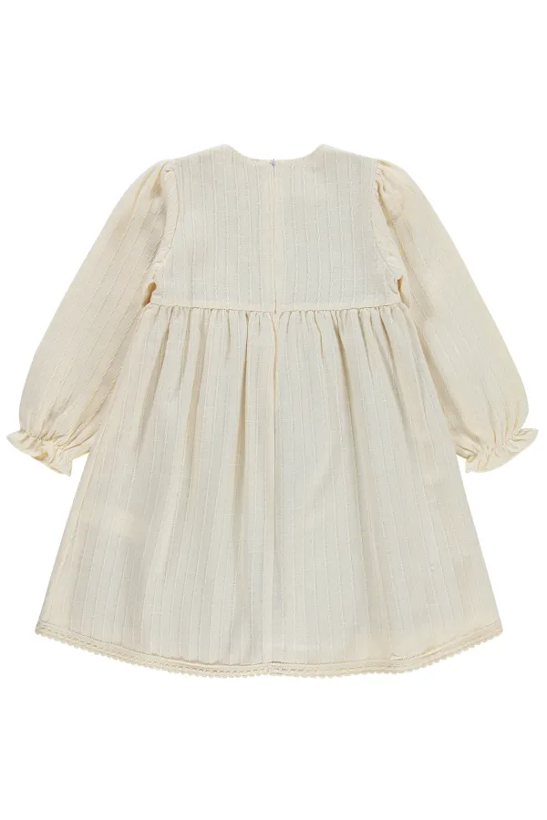 Kız Çocuk Jile ve Elbise 6-9 Yaş Bej - Paket