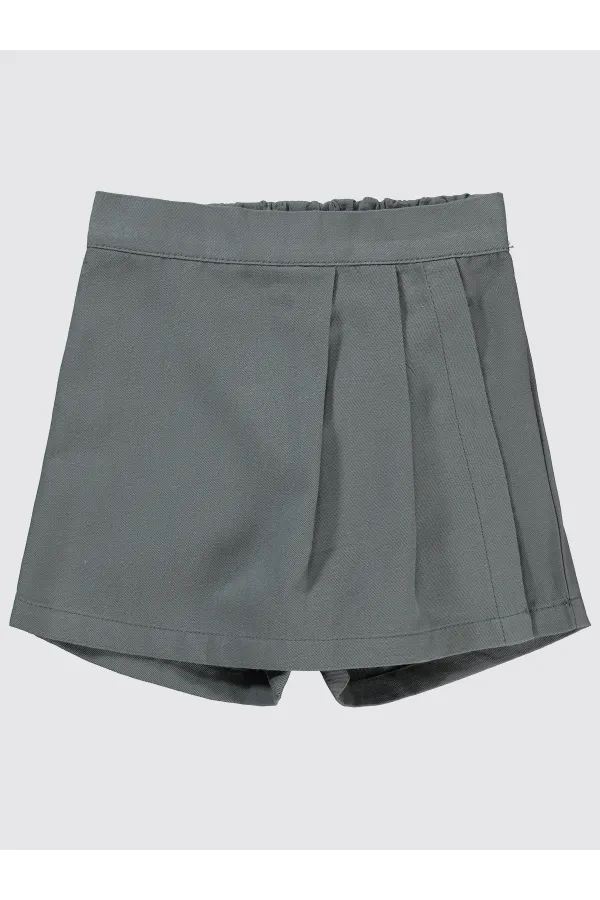Kız Çocuk Şort 10-13 Yaş Gri - Paket