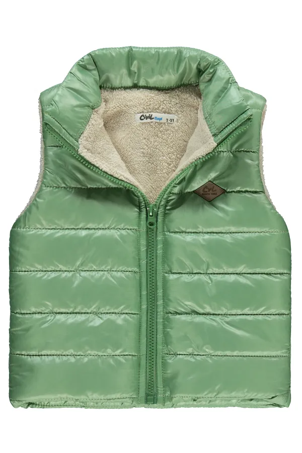 Erkek Çocuk Yelek 2-5 Yaş Açık Haki - Paket