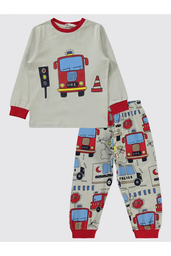 Ensemble pyjama garçon rouge 2-5 ans - Emballage