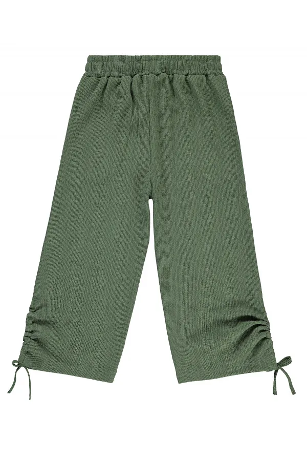 Pantalons kaki pour filles de 6 à 9 ans - Lot