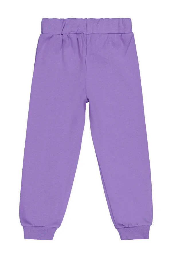 Bas de survêtement pour filles Km 2-5 ans Violet - Emballage