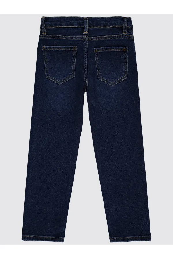 Erkek Çocuk Pantolon 6-9 Yaş Koyu Mavi - Paket