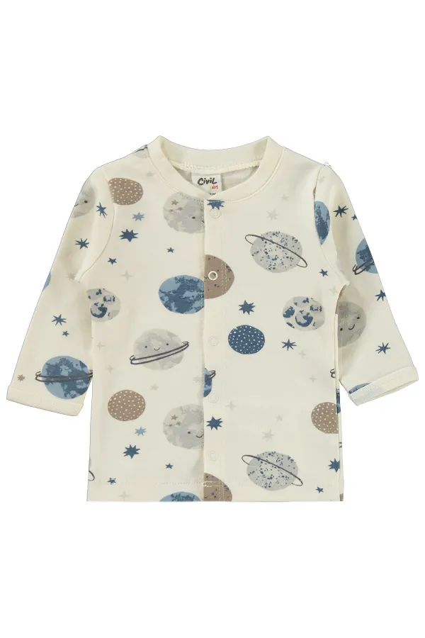 Baby Pajama Set 0-24 Months, Off-White - Package