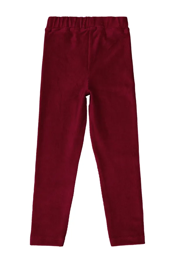 Leggings bordeaux pour filles de 6 à 9 ans - Emballage
