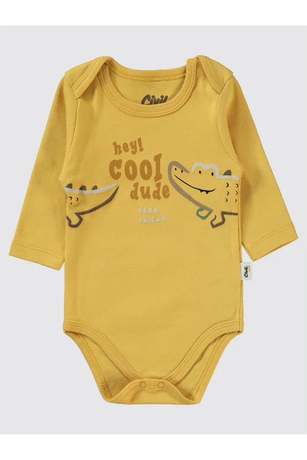 Bebek Takım 0-24 Ay Hardal - Paket