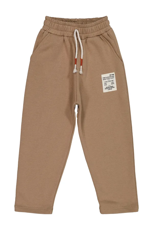 Pantalon garçon 6-9 ans marron - Emballage