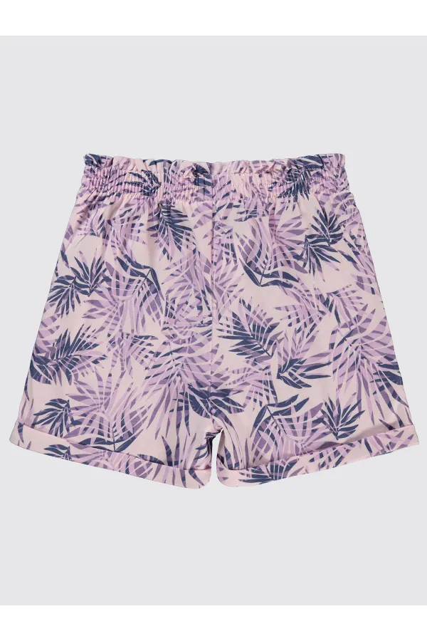 Kız Çocuk Şort 6-9 Yaş Lila - Paket