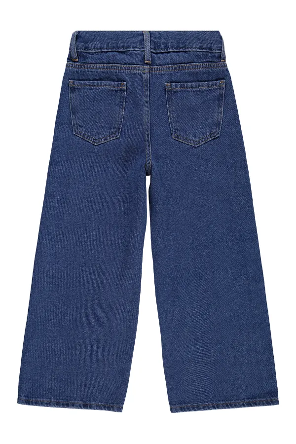 Pantalon en jean bleu pour fille, 6-9 ans - Lot