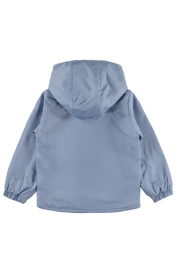 Kız Çocuk Yağmurluk 6-9 Yaş Mavi - Paket