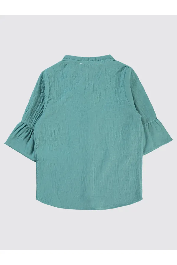 Girl's Shirt Ages 6-9, Almond Green - Package