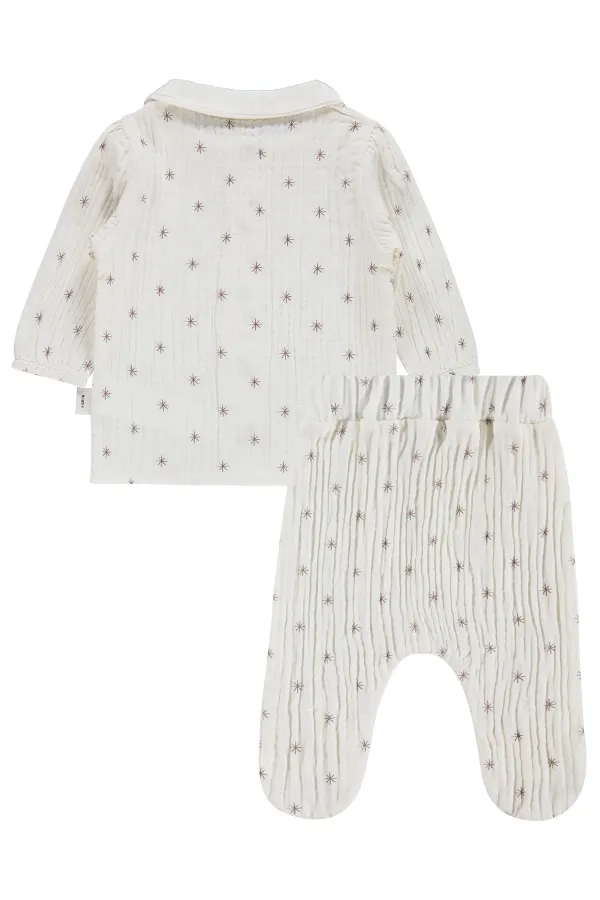 Bebek Pijama Takımı 0-24 Ay Acı Kahverengi - Paket