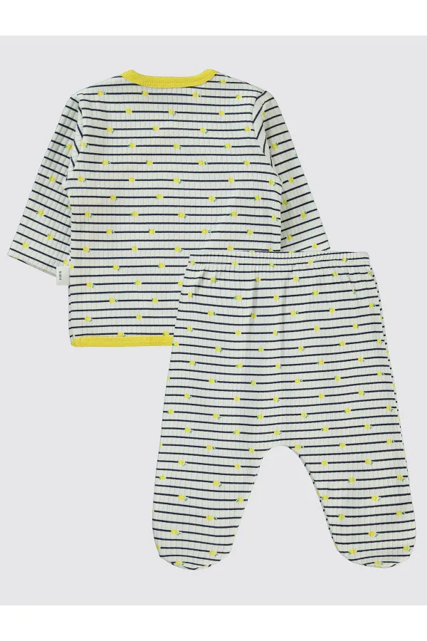 Baby Bodysuit Sets 0-24 Months Yellow - Package