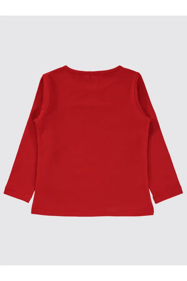 Girl's Sweatshirt 2-5 Years Old Red - Package