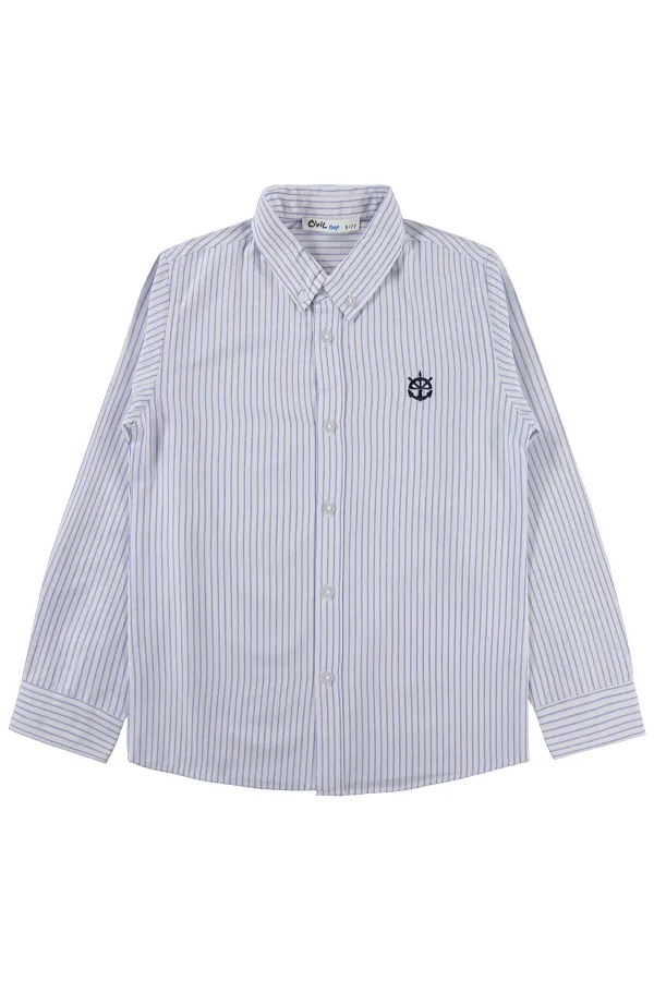 T-shirt garçon, 10-13 ans, bleu - Lot