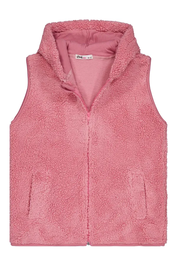 Kız Çocuk Yelek 10-13 Yaş Soft Pembe - Paket