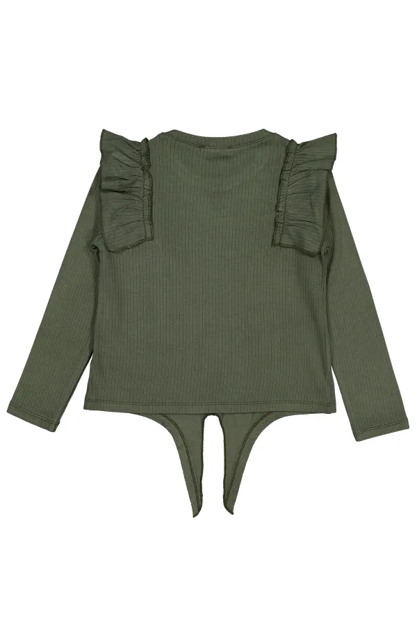 Girls Sweatshirt 6-9 Years Khaki - Package
