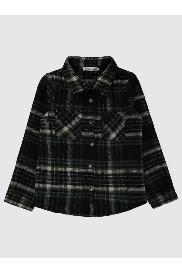 Kız Çocuk Gömlek 6-9 Yaş Yeşil - Paket