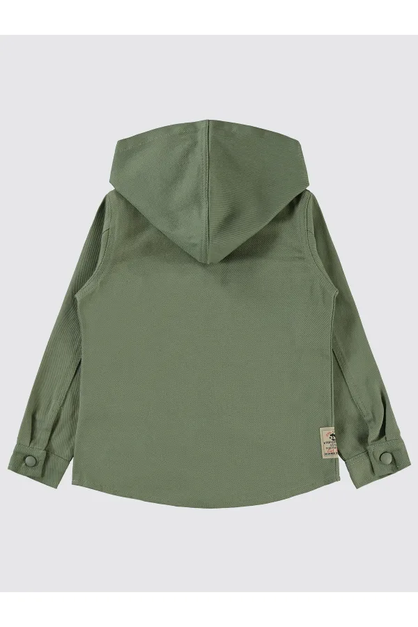 Chemise garçon 10-13 ans vert amande - Emballage