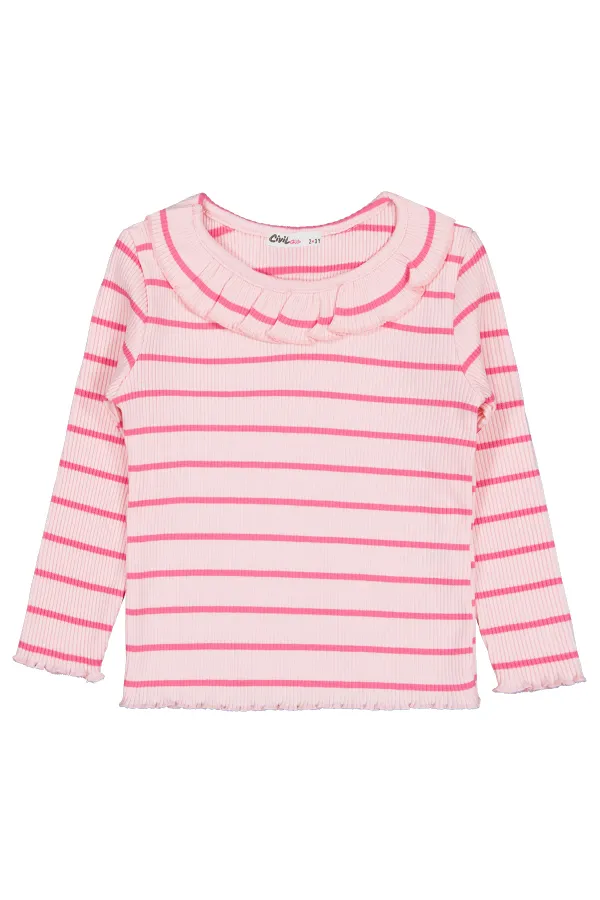 Kız Çocuk Sweatshirt 2-5 Yaş Pembe - Paket
