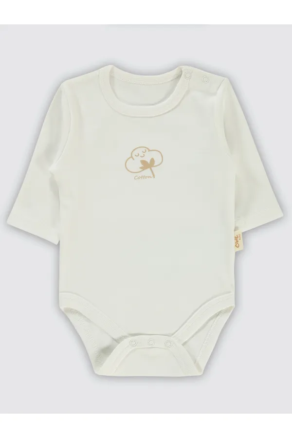 Body bébé à boutons-pression 0-24 mois écru - Emballage