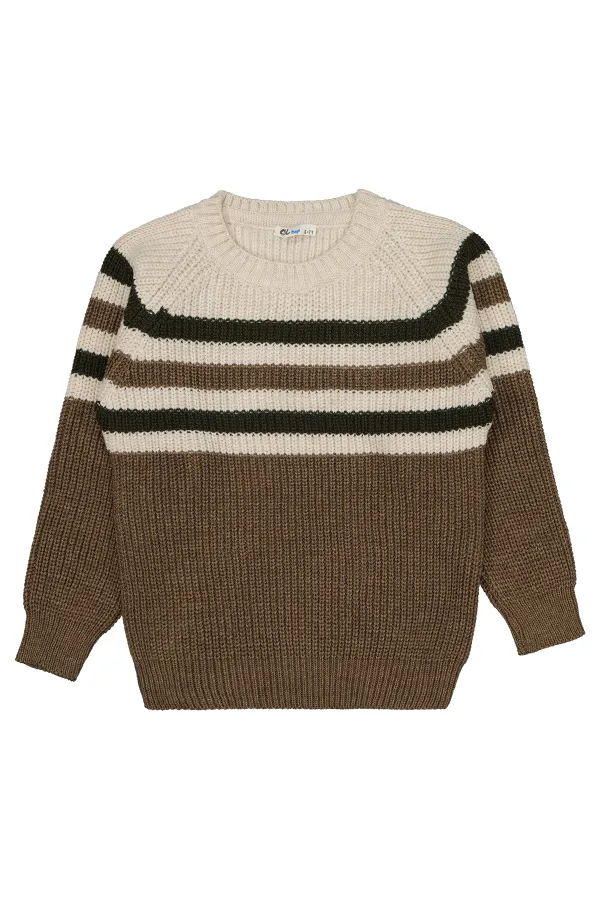 Boys Sweater 6-9 Years Old Dark Brown - Package