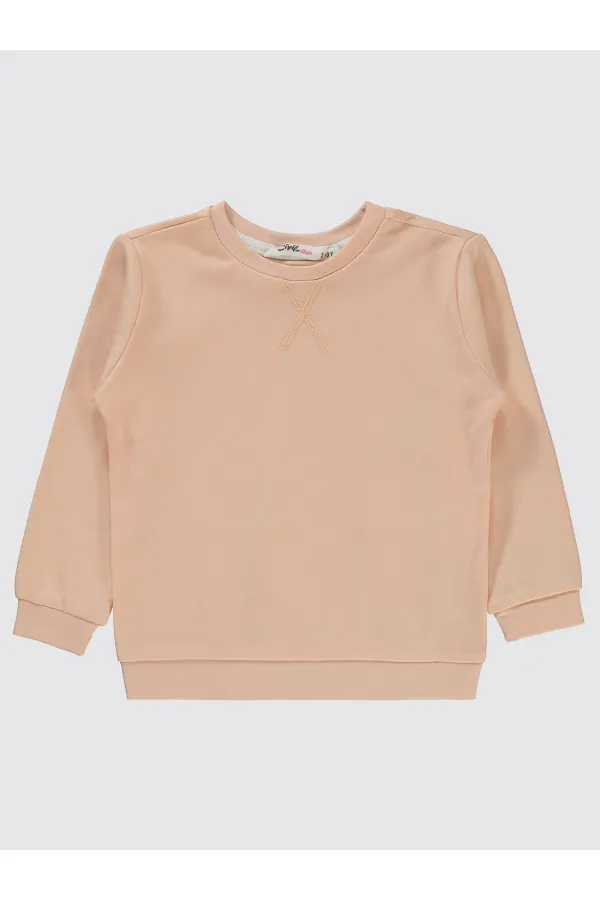 Sweat-shirt pour filles de 2 à 5 ans, couleur poudre - Emballage