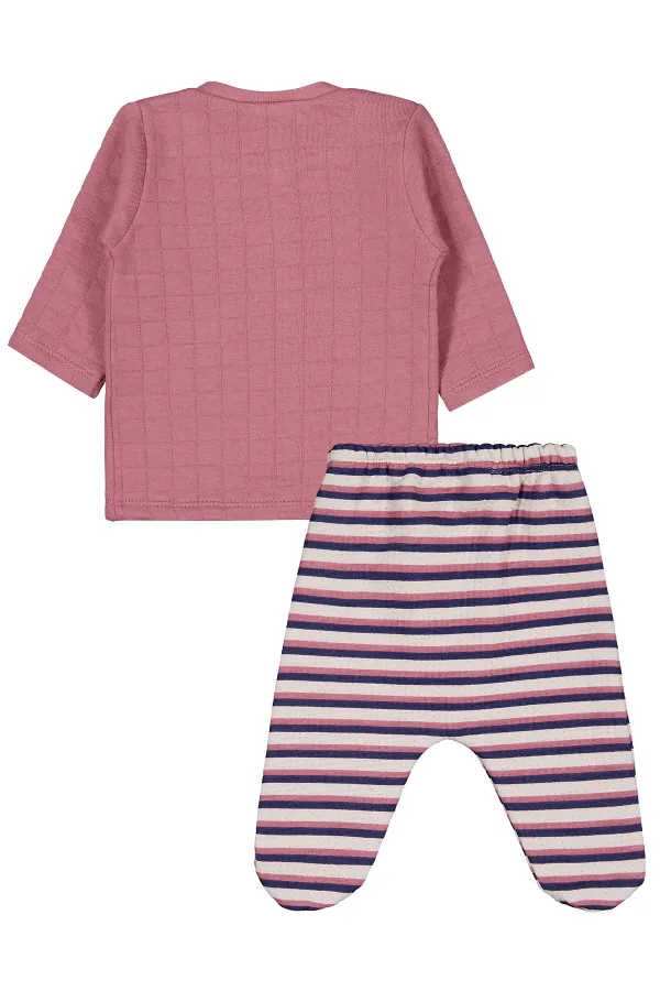 Baby Pajama Set 0-24 Months Dusty Rose - Package