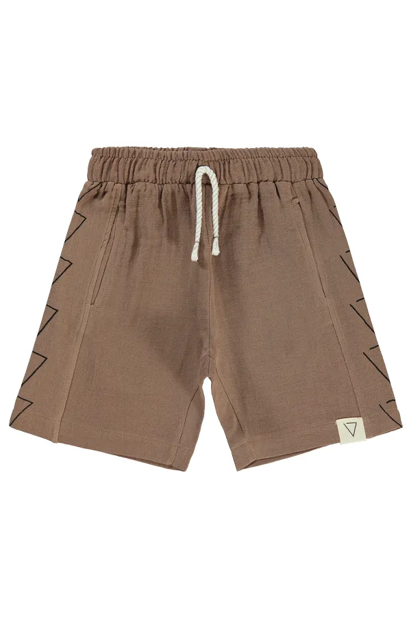 Boys Shorts 6-9 Years Brown - Package