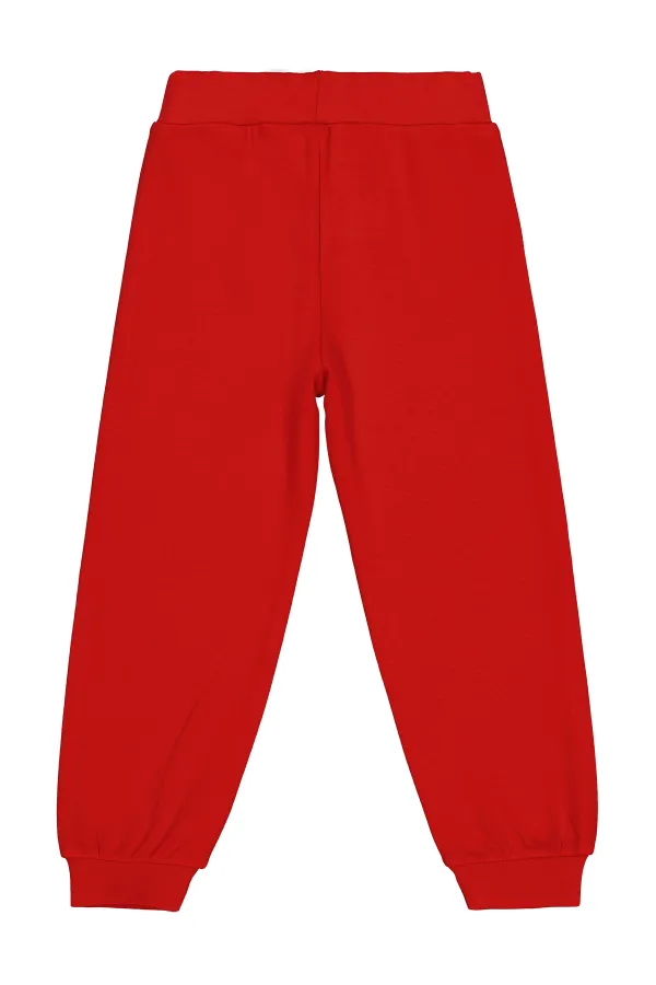 Bas de survêtement rouge pour fille (2-5 ans) - Lot